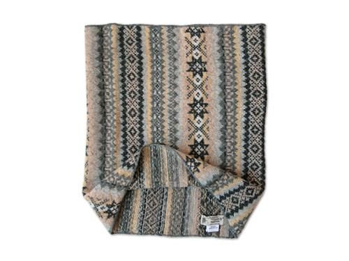 NOR' EASTERLY NECK TUBE FAIRISLE MEDIUM GRAY