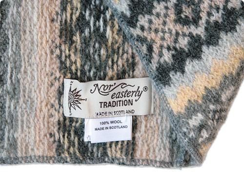 NOR' EASTERLY NECK TUBE FAIRISLE MEDIUM GRAY