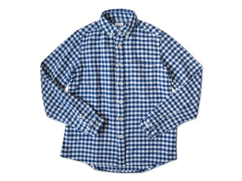 maillot Cotton flannel gingham B.D. shirts BLUE x OFF
