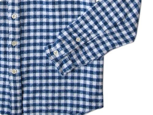maillot Cotton flannel gingham B.D. shirts BLUE x OFF