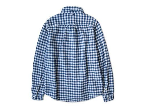 maillot Cotton flannel gingham B.D. shirts BLUE x OFF