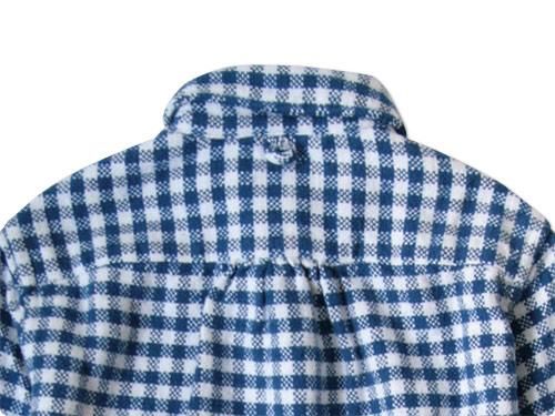 maillot Cotton flannel gingham B.D. shirts BLUE x OFF