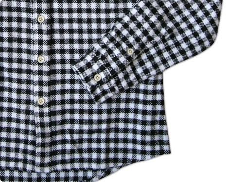 maillot Cotton flannel gingham B.D. shirts BLACK x OFF