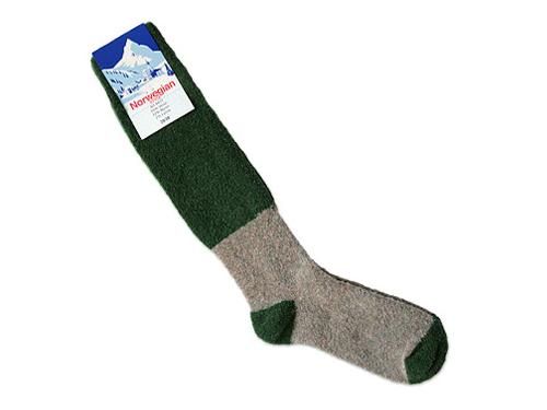 NORWEGIAN STYLE BULKY LONG 2-TONE SOCKS