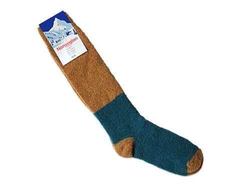 NORWEGIAN STYLE BULKY LONG 2-TONE SOCKS