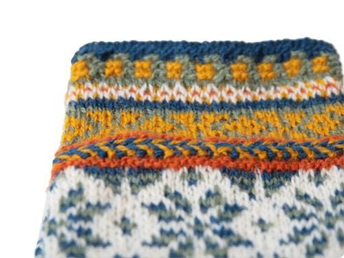 TINES WOOL SOCKS BLUE LINE
