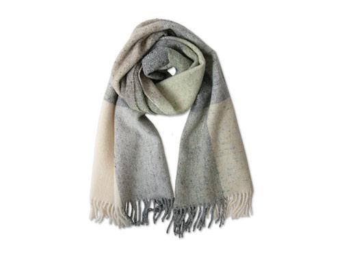 Studio Donegal TWEED MUFFLER LIGHT GRAY 3A