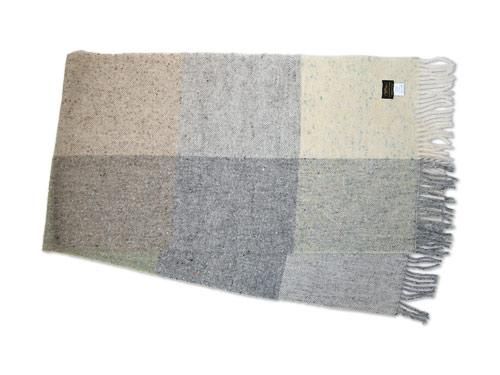 Studio Donegal TWEED MUFFLER LIGHT GRAY 3A