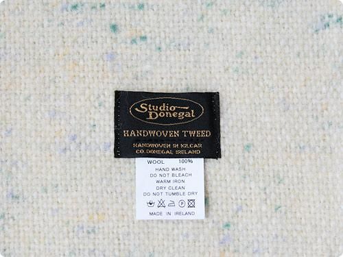 Studio Donegal TWEED MUFFLER LIGHT GRAY 3A