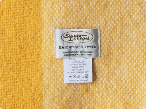 Studio Donegal TWEED MUFFLER GREEN x YELLOW x WHITE 7