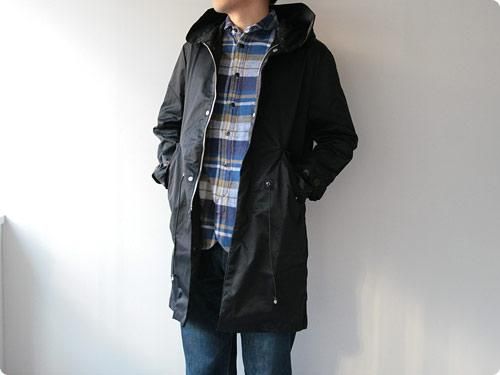 dip cotton nylon coat NAVY