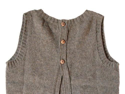 NOR' EASTERLY BACK OPEN VEST OYSTER