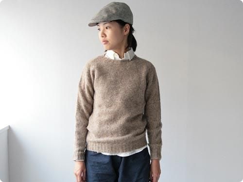 BRICK CREW NECK KNIT ѥåդ OATMEAL