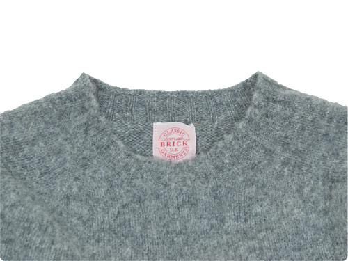 BRICK CREW NECK KNIT ѥåդ MEDIUM GRAY