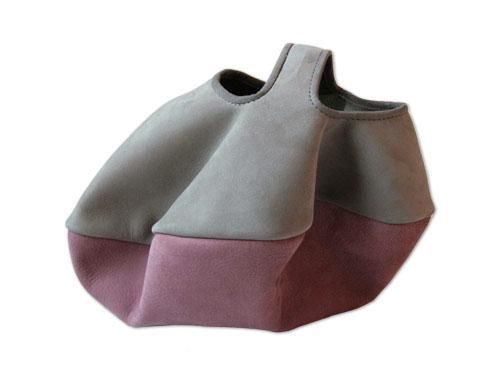 ߥ circle bag mini 15LIGHT GRAY x GRAY PINK