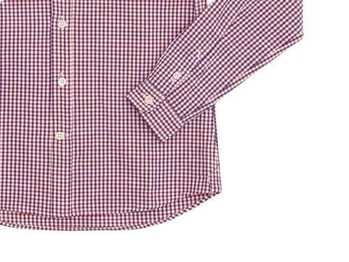 maillot sunset gingham B.D. shirts ORANGE x BLUE
