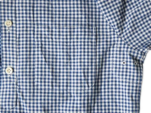maillot sunset gingham P/O shirts BLUE x WHITE