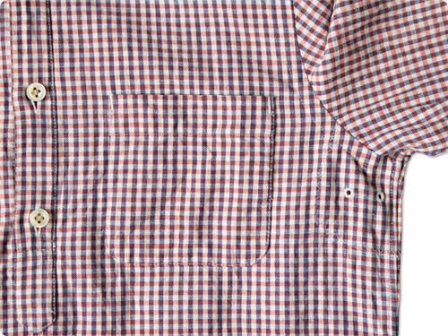 maillot sunset gingham P/O shirts ORANGE x BLUE
