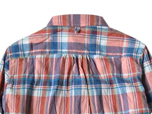 maillot madras B.D. shirts BLUE x ORANGE