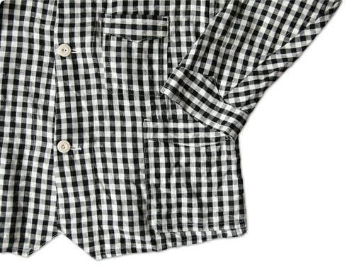 TATAMIZE WORK JACKET BLACK x WHITE