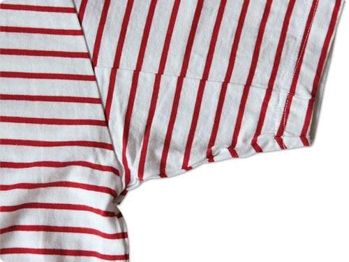 TATAMIZE CREW NECK T-SHIRT WHITE x RED