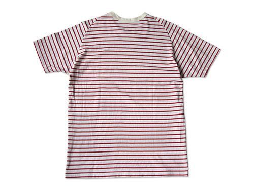 TATAMIZE CREW NECK T-SHIRT WHITE x RED