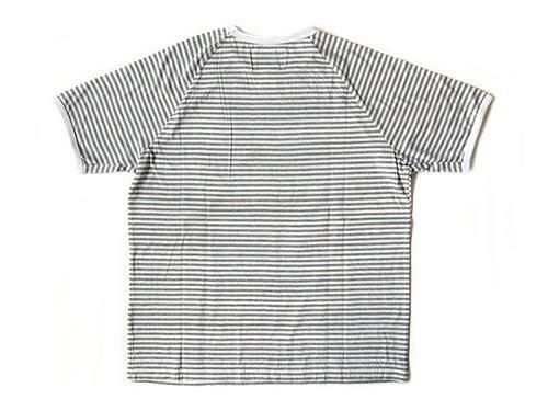 Charpentier de Vaisseau NARROW STRIPES SHORT SLEEVES GRAY x WHITE