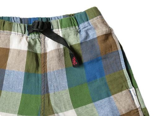 GRAMICCI BLOCK CHECK GRAMICCI SHORTS NAVY