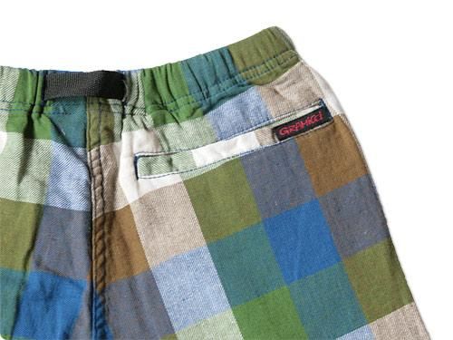 GRAMICCI BLOCK CHECK GRAMICCI SHORTS NAVY