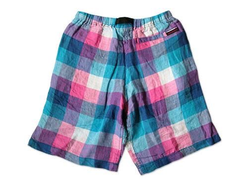 GRAMICCI BLOCK CHECK GRAMICCI SHORTS PINK