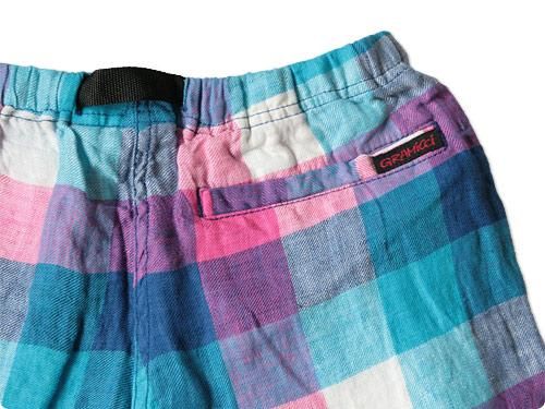 GRAMICCI BLOCK CHECK GRAMICCI SHORTS PINK