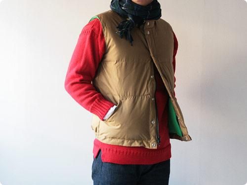 Crescent Down Works ITALIAN VEST TAN x KELLY