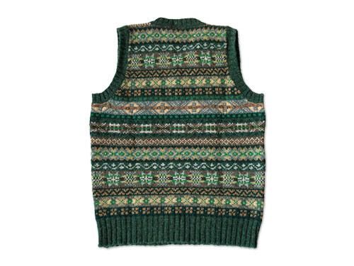 Jamieson's V NECK VEST GREEN