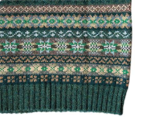 Jamieson's V NECK VEST GREEN