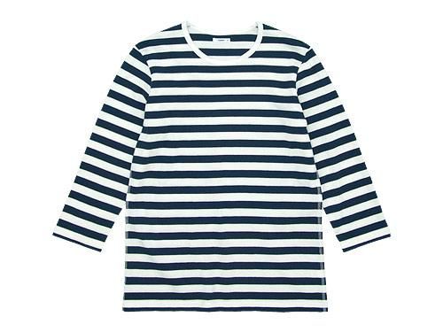 maillot ボーダー7分袖Tシャツ