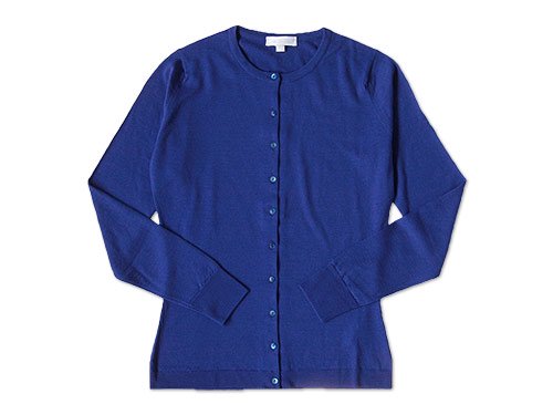 JOHN SMEDLEY クルーネックカーディガン Royal Blue