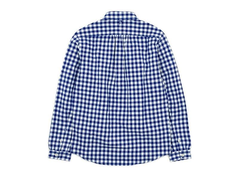 maillot sunset big gingham B.D. shirts BIG BLUE x WHITE