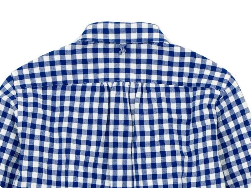 maillot sunset big gingham B.D. shirts BIG BLUE x WHITE