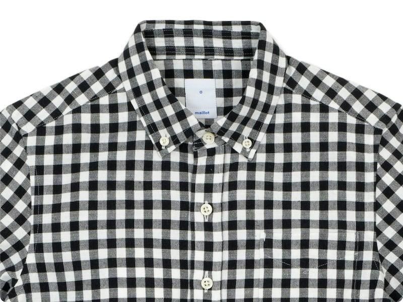 maillot sunset big gingham B.D. shirts BIG BLACK x WHITE
