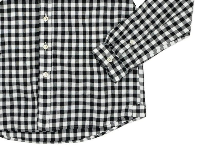 maillot sunset big gingham B.D. shirts BIG BLACK x WHITE