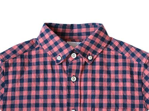 maillot sunset big gingham B.D. shirts BIG RED x NAVY