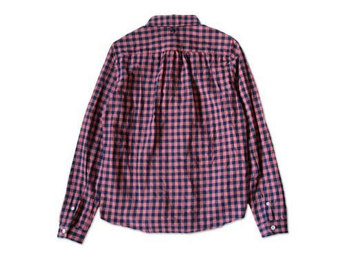maillot sunset big gingham B.D. shirts BIG RED x NAVY