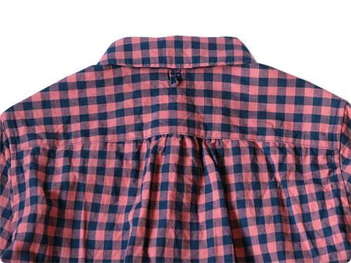 maillot sunset big gingham B.D. shirts BIG RED x NAVY