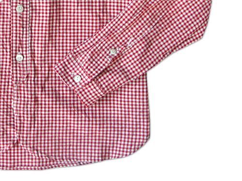 maillot sunset gingham round work shirts RED x WHITE