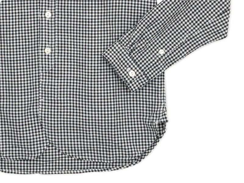 maillot sunset gingham round work shirts BLACK x WHITE