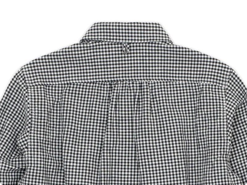 maillot sunset gingham round work shirts BLACK x WHITE