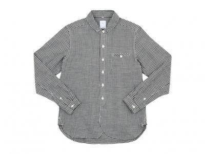 maillot sunset gingham round work shirts BLACK x WHITE