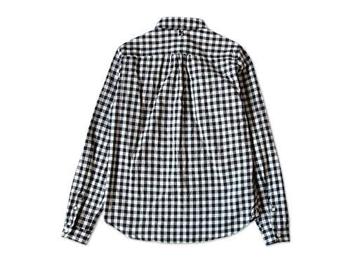maillot sunset big gingham round work shirts BIG BLACK x WHITE