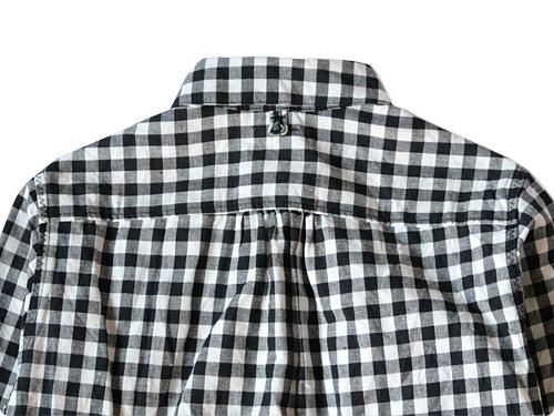 maillot sunset big gingham round work shirts BIG BLACK x WHITE
