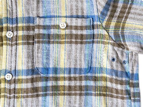 maillot sunset nel check work shirts BLUE x YELLOW
